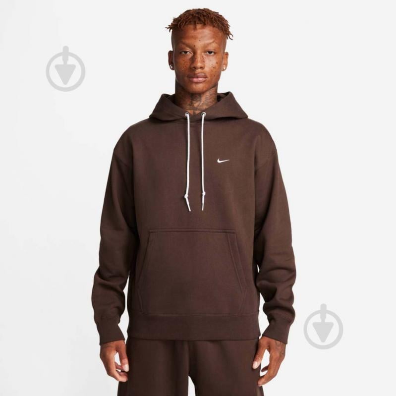 Джемпер Nike NK SOLO SWSH FLC PO HOODIE DX1355-237 р.L коричневий - фото 1