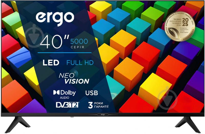 Телевизор Ergo 40JFT5000 40″ - фото 1 Телевизор Ergo 40JFT5000 40″ - фото 1