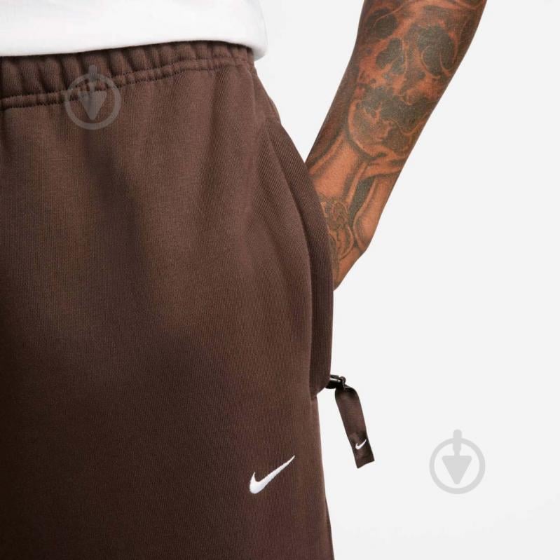 Брюки Nike NK SOLO SWSH FLC CF PANT DX1364-237 р. L коричневый - фото 4