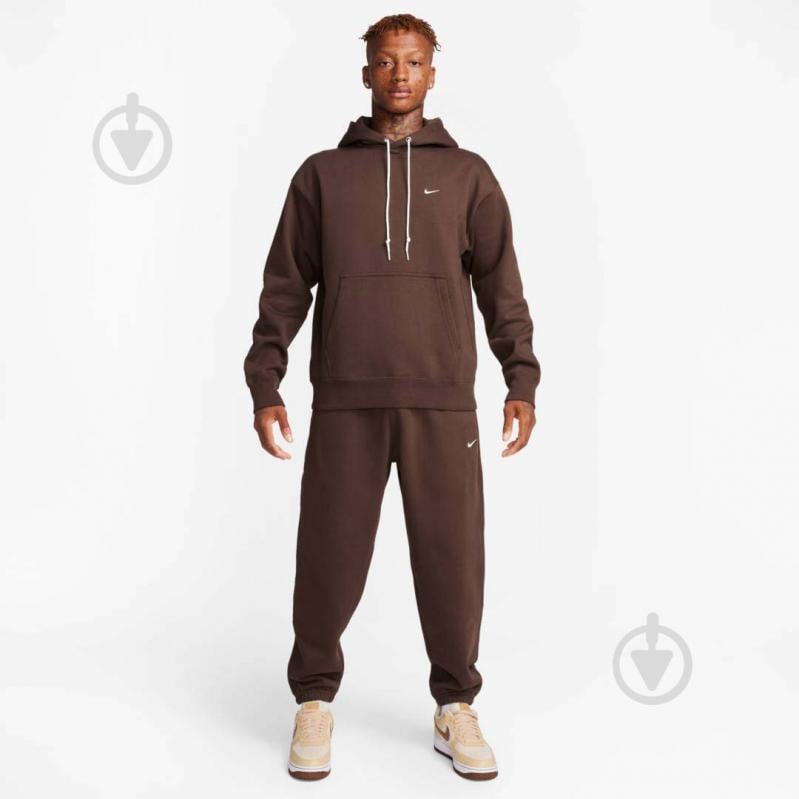 Брюки Nike NK SOLO SWSH FLC CF PANT DX1364-237 р. L коричневый - фото 6