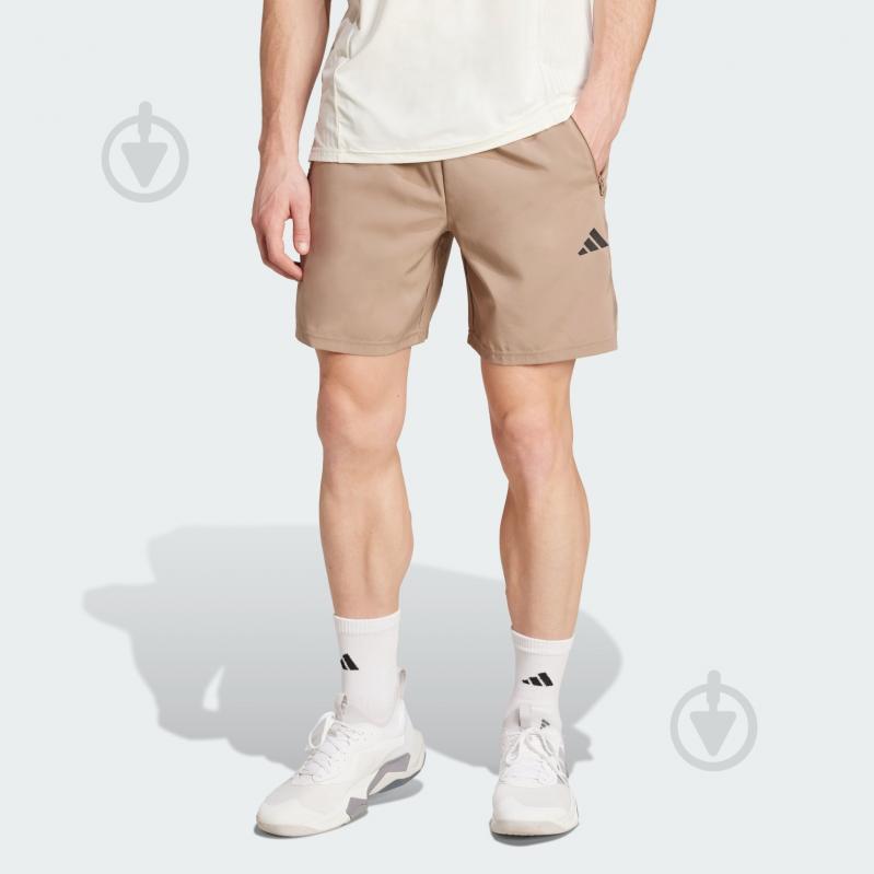 Шорты Adidas Train Essentials Woven JW2495 р. S коричневый - фото 1 Шорты Adidas Train Essentials Woven JW2495 р. S коричневый - фото 1