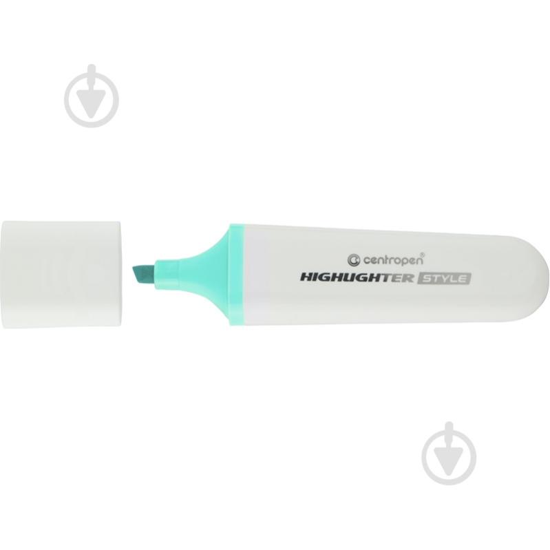 Маркер Centropen Highlighter Style 1-4,6 мм пастельно-блакитний 6252/58 - 12 - фото 1