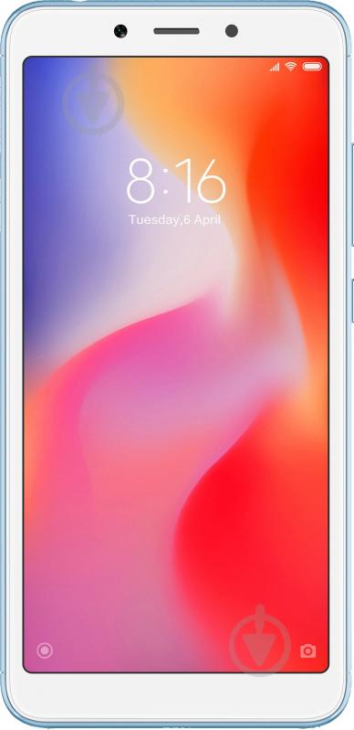 Смартфон Xiaomi Redmi 6 4/64GB blue (403590) - фото 2