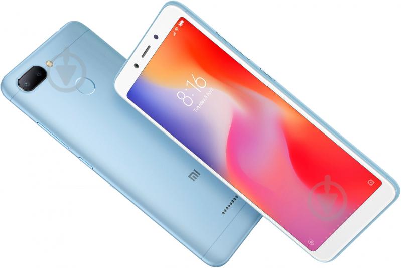 Смартфон Xiaomi Redmi 6 4/64GB blue (403590) - фото 7