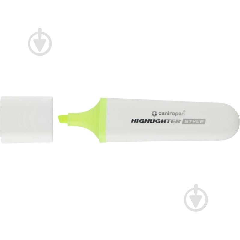 Маркер Centropen Highlighter Style 1-4,6 мм жовтий 6252/51 - 12 - фото 1