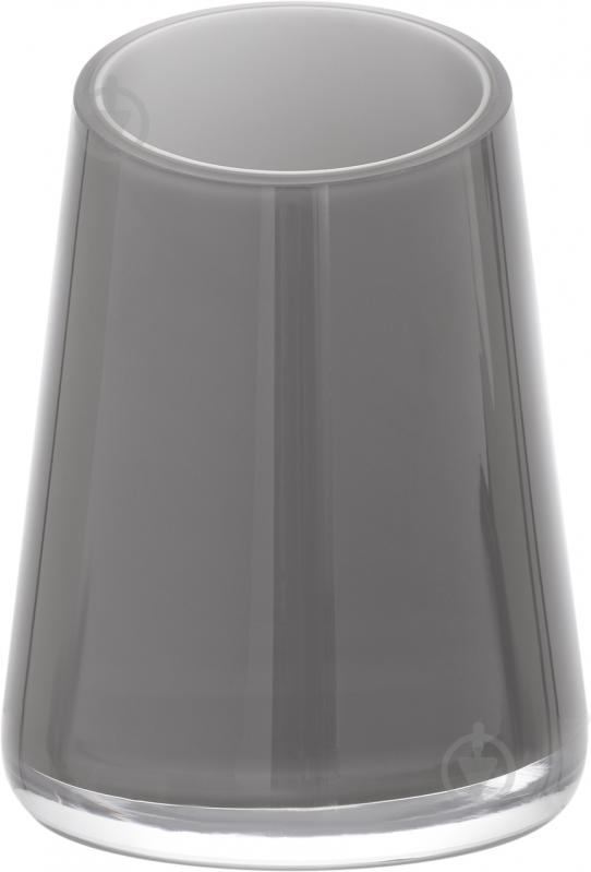 Ваза стеклянная Wrzesniak Glassworks со скошенным краем Maestro 14,5x20,5 см 20,5 см серая Другое - фото 1