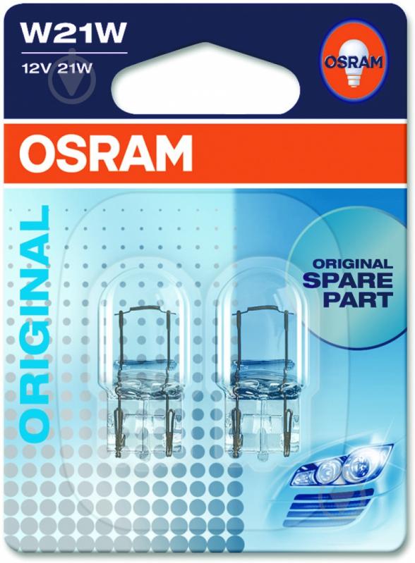 Автолампа накаливания Osram Original W21W 5 Вт 2 шт.(7505-02B 21/5W) - фото 2