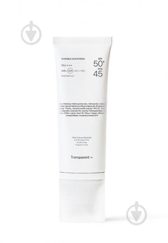 Крем сонцезахисний TRANSPARENT Lab Невидимий 100 мл - фото 2 Крем сонцезахисний TRANSPARENT Lab Невидимий 100 мл - фото 2