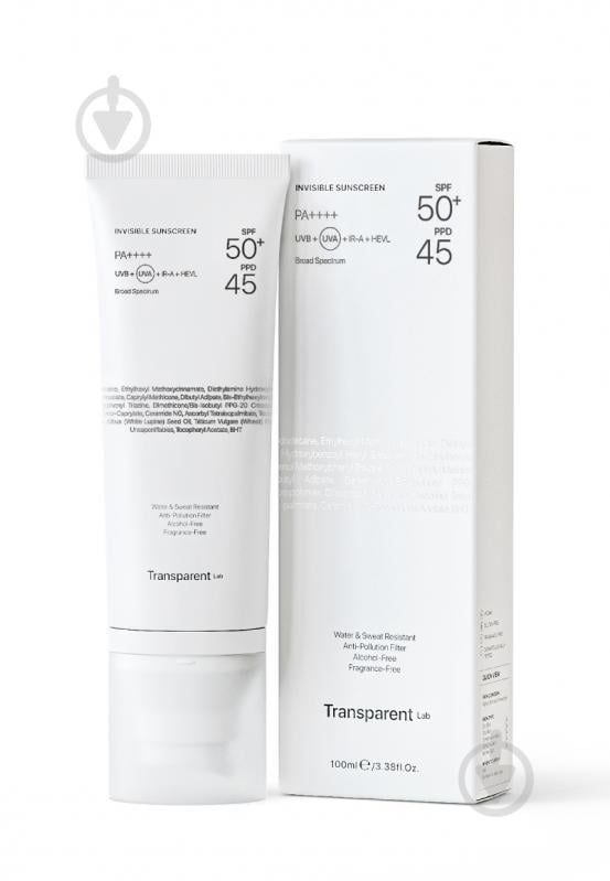 Крем сонцезахисний TRANSPARENT Lab Невидимий 100 мл - фото 1 Крем сонцезахисний TRANSPARENT Lab Невидимий 100 мл - фото 1