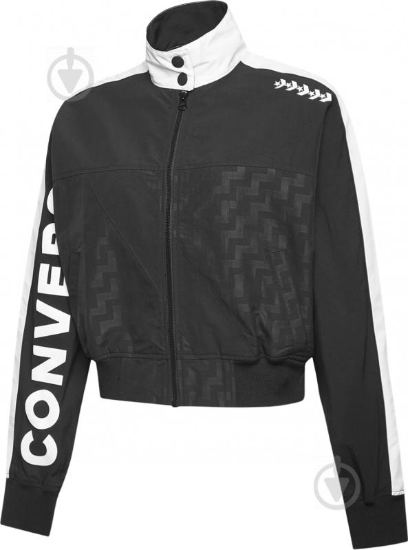 Вітрівка жіноча демісезонна Converse WOMENS VLTG WARM UP JACKET 10019185-001 р.L чорна - фото 1