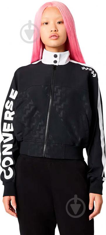 Вітрівка жіноча демісезонна Converse WOMENS VLTG WARM UP JACKET 10019185-001 р.M чорна - фото 4