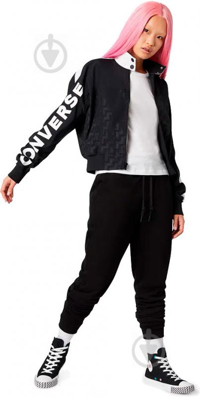 Вітрівка жіноча демісезонна Converse WOMENS VLTG WARM UP JACKET 10019185-001 р.M чорна - фото 6