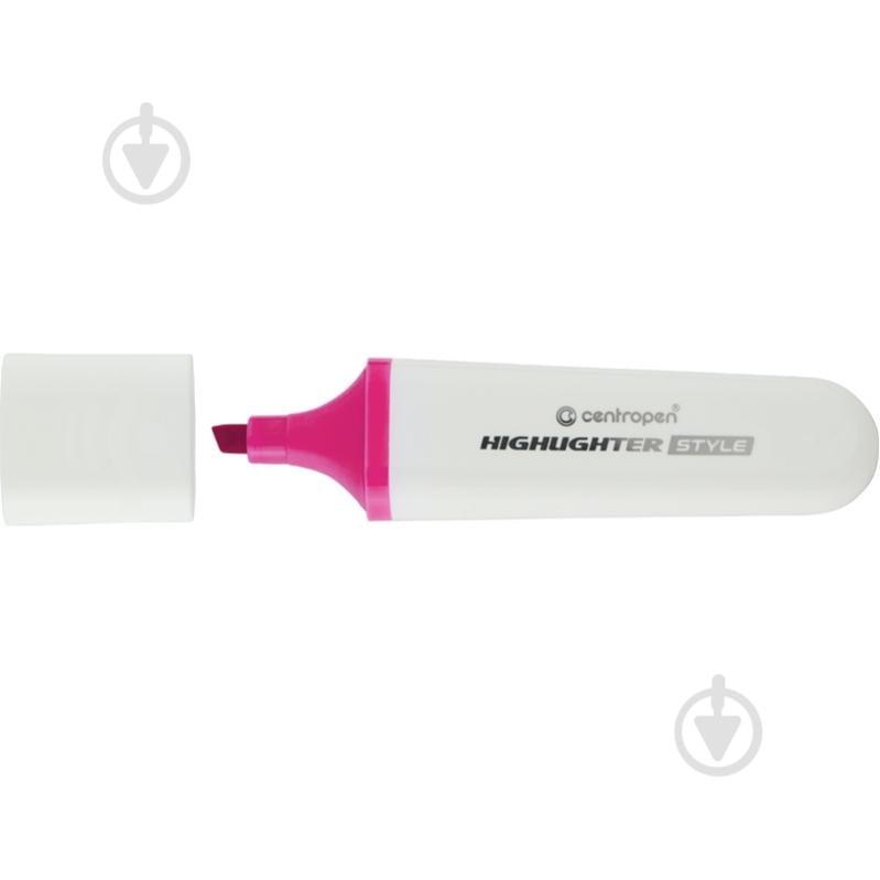 Маркер Centropen Highlighter Style 1-4,6 мм рожевий 6252/53 - 12 - фото 1