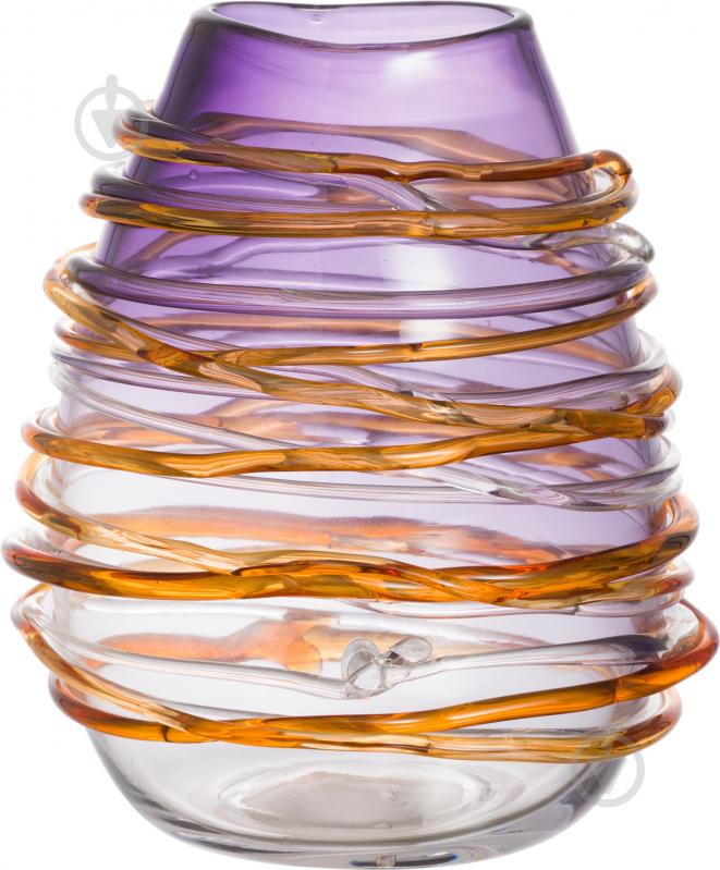 Ваза стеклянная Rosin 23 см 23 см разноцветная Другое - фото 1