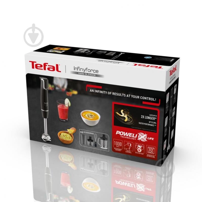 Блендер погружной Tefal INFINY FORCE 5в1 с XL чоппером HB94L830 - фото 4