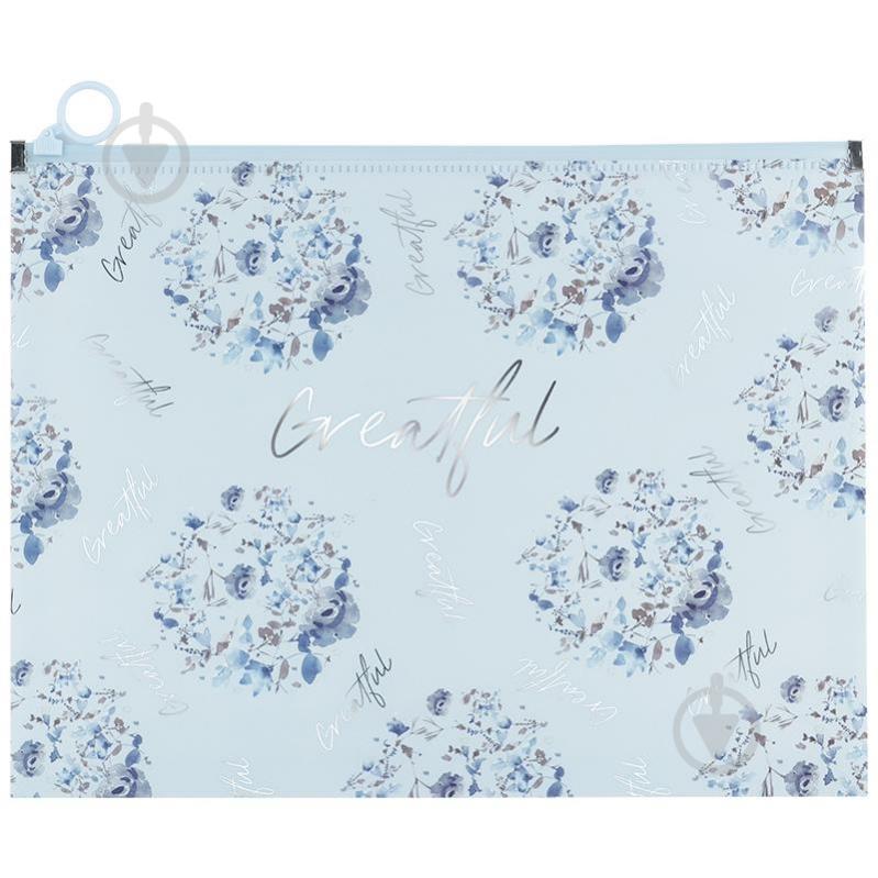 Папка на молнии zip-lock А4+ Flower Symphony-2 Axent - фото 1