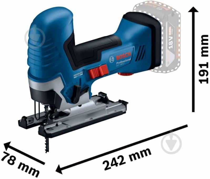 Электролобзик Bosch GST 185-LI 06015B2021 - фото 3 Электролобзик Bosch GST 185-LI 06015B2021 - фото 3
