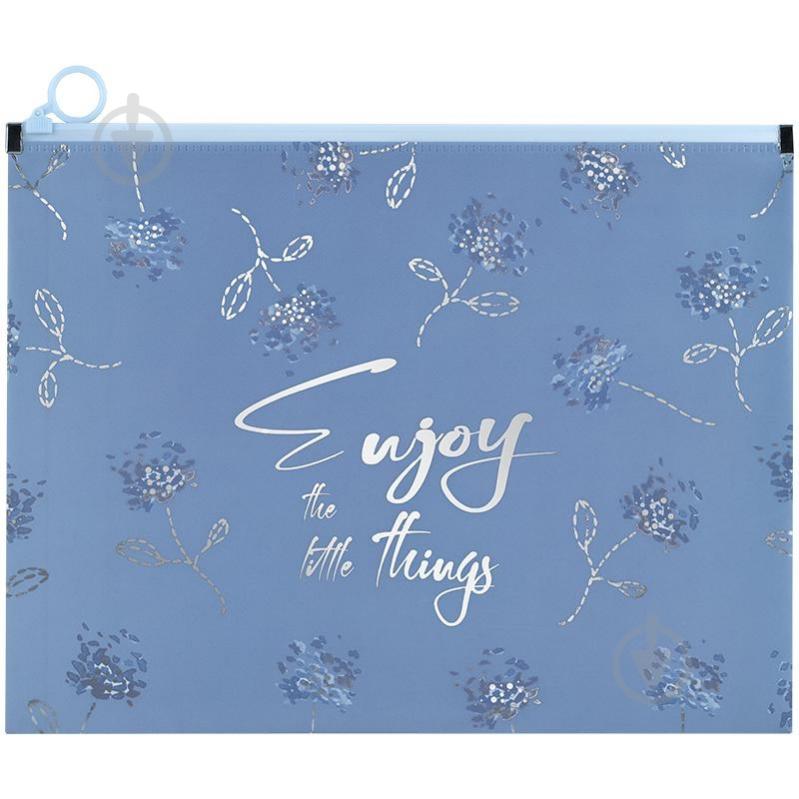 Папка на молнии zip-lock А4+ Flower Symphony-3 Axent - фото 1