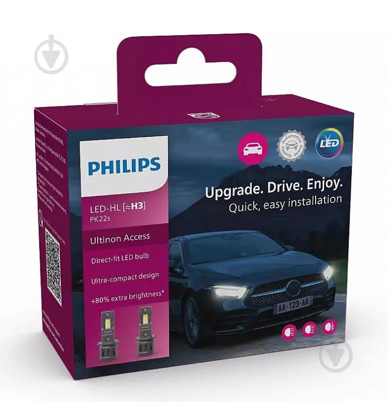 Автолампа світлодіодна Philips Ultinon Access H3 13 Вт 2 шт.(PS11336U2500CX) - фото 1