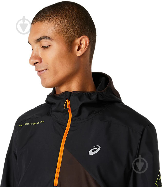 Анорак мужской Asics FUJITRAIL ANORAK 2011C382-600 р.XL черный - фото 3