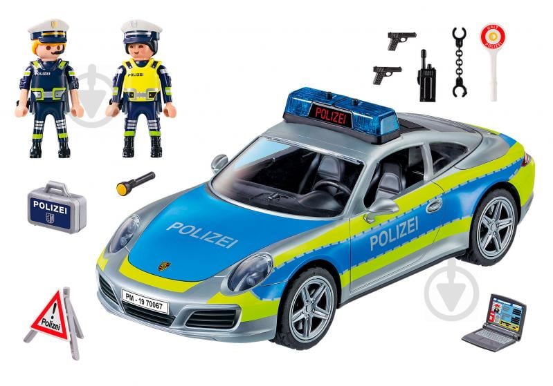 Конструктор Playmobil Полицейская машина Porsche 911 Carrera 4S 70067 - фото 2