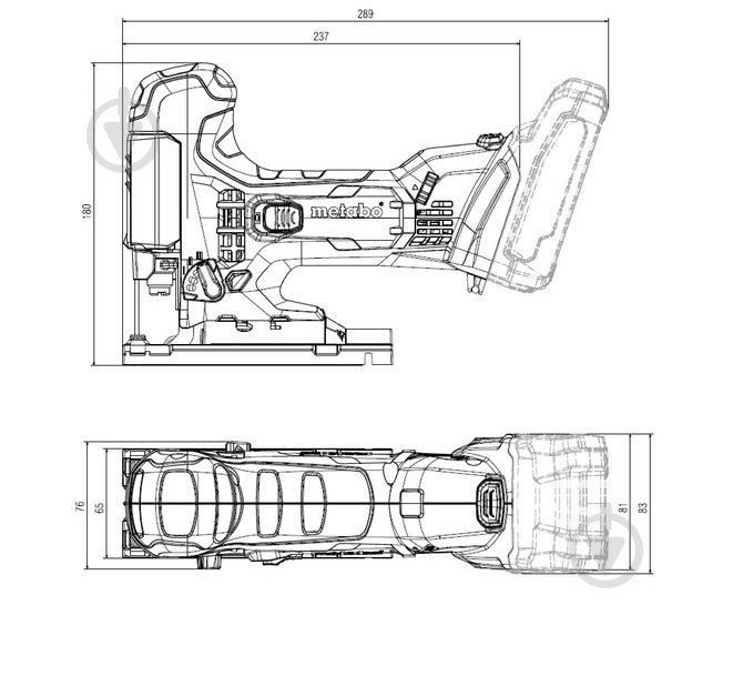 Електролобзик Metabo STA 18 LTX 100 + Li-Power 4.0 Ач + ASC 55 UA601002890 - фото 9