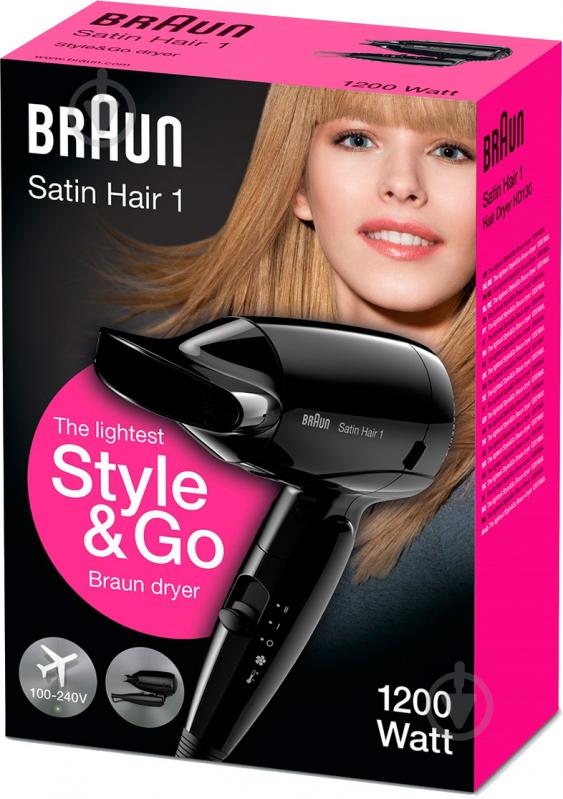 Фен дорожній Braun Satin Hair 1 HD 130 - фото 4