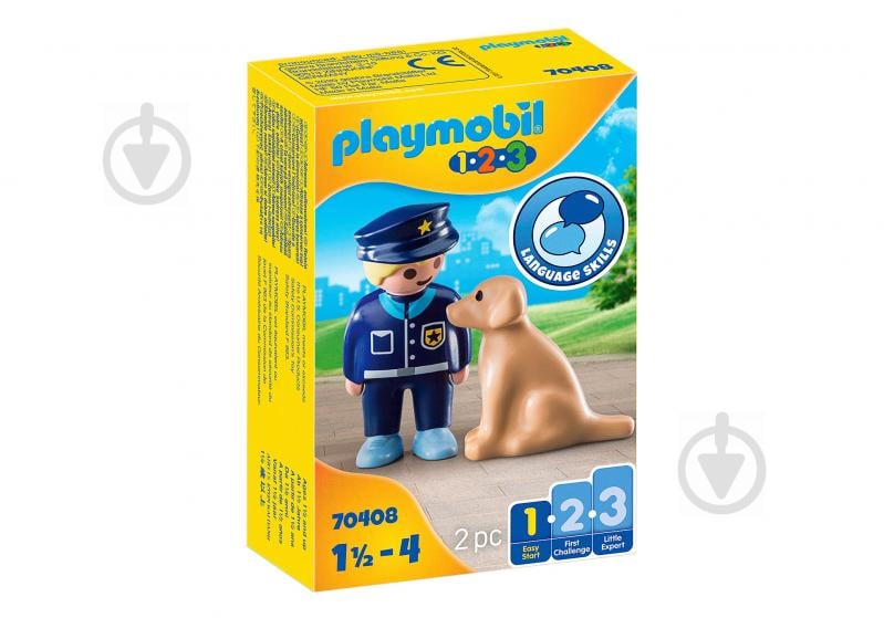 Конструктор Playmobil Полицейский с собакой 70408 - фото 1