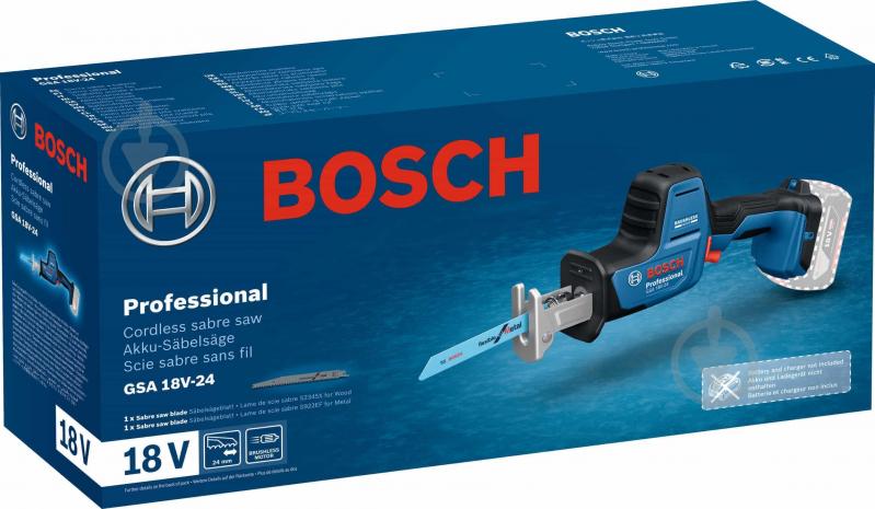 Пила сабельная Bosch GSA 18V-24 06016A5100 - фото 2