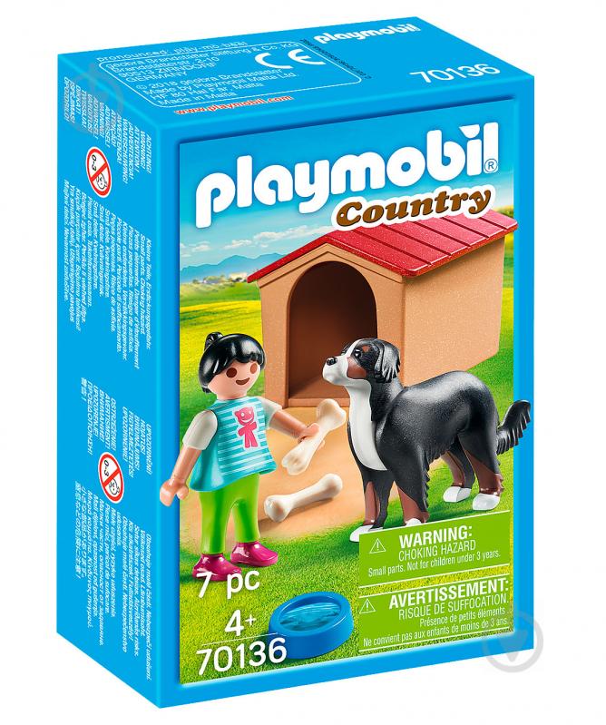 Конструктор Playmobil Девушка и собака с будкой 70136 - фото 1