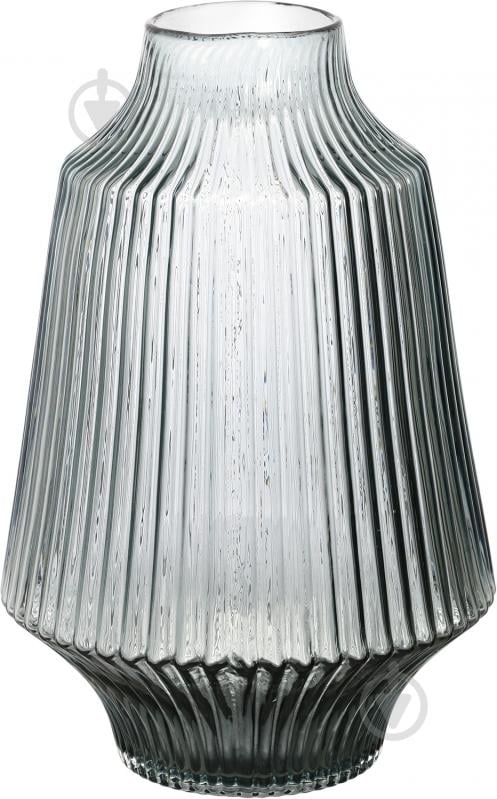 Ваза стеклянная Sharkskin 35,5 см 35,5 см прозрачная Другое - фото 1