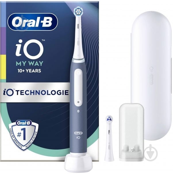 Зубна щітка Braun Oral-B iO Series 4 My Way iOG4K.2N6.1DK (10+) Ocean Blue - фото 1