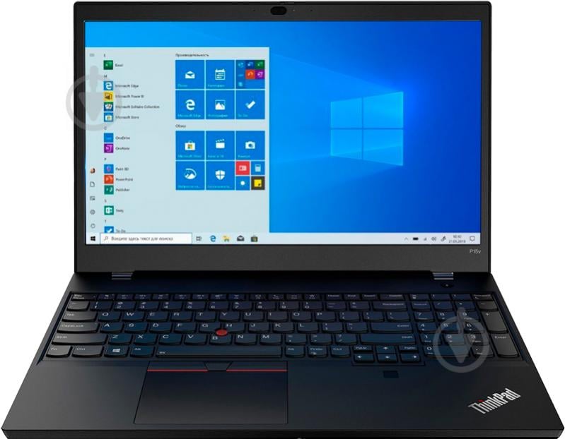 Ноутбук Lenovo ThinkPad P15v Gen 2 15,6 (21A90021RA) black - фото 1