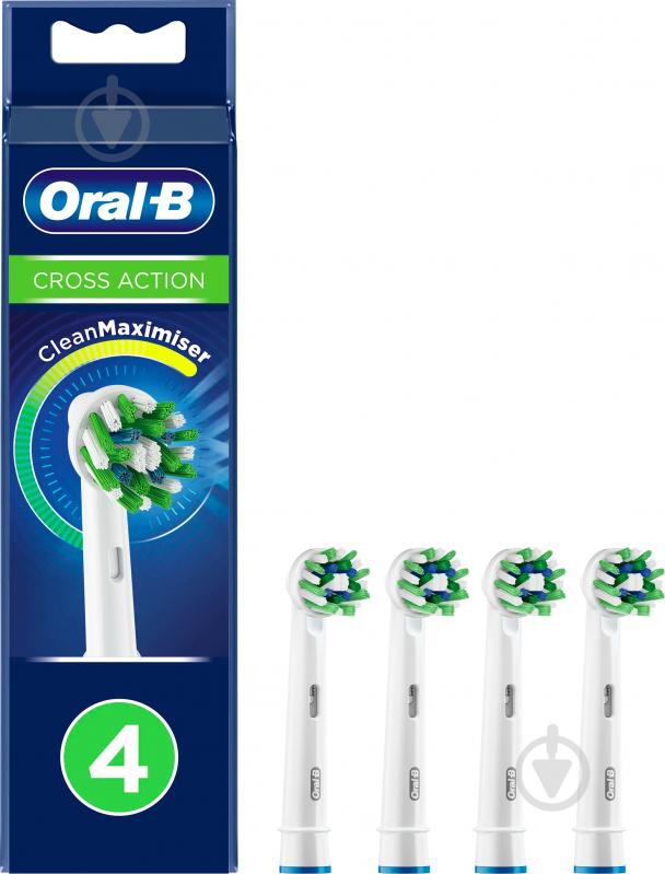 Насадка Braun Oral-B Cross Action EB50RX 4 шт (8006540895832) - фото 1