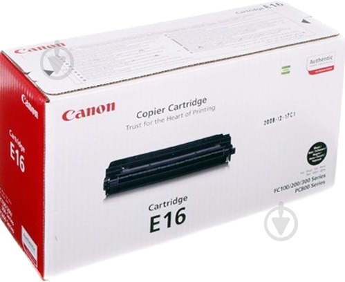 Картридж Canon  E16 Black 1492A003 черный 1492A003 - фото 1