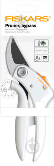 Секатор площинний Fiskars PowerLever White P57 (1026916) - фото 2