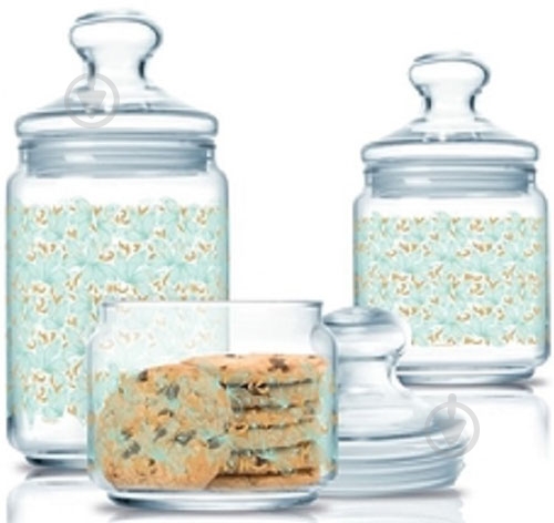 Набір банок Luminarc Perine Turquoise 3 предмети Q0571 - фото 1