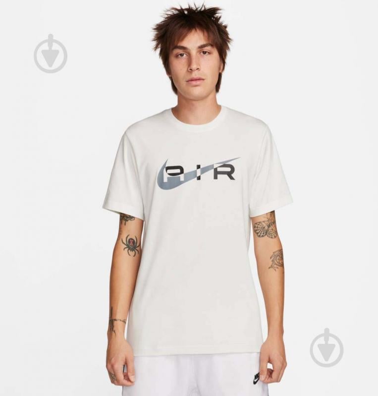 Футболка Nike NSW SW AIR GRAPHIC TEE FN7704-122 р.S бежевый - фото 1