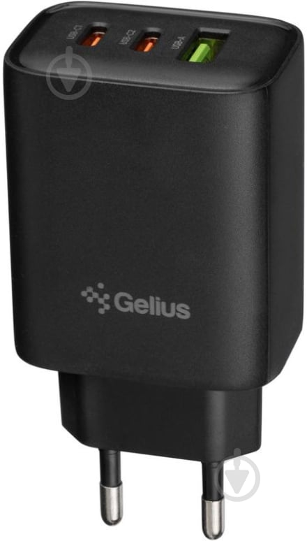 Зарядное устройство Gelius Power Pulse GP-HC057 65W USB+2Type-C (QC/PD/PPS) Black - фото 1