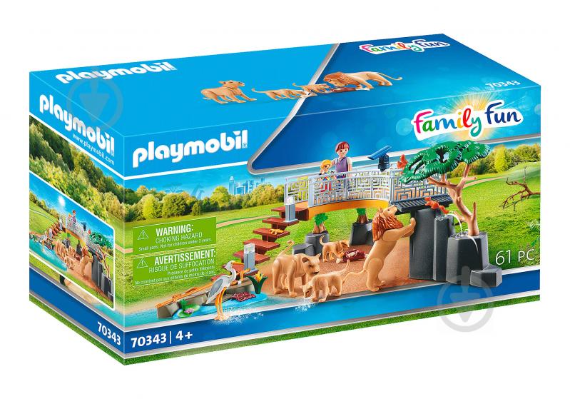 Конструктор Playmobil Вольєр з левами 70343 - фото 1