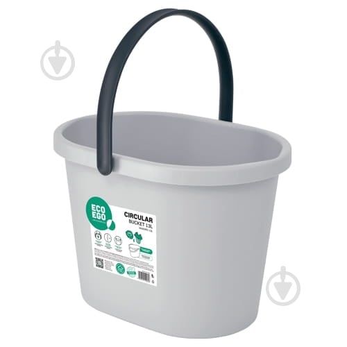 Відро для швабри York CIRCULAR 13 л сірий - фото 1