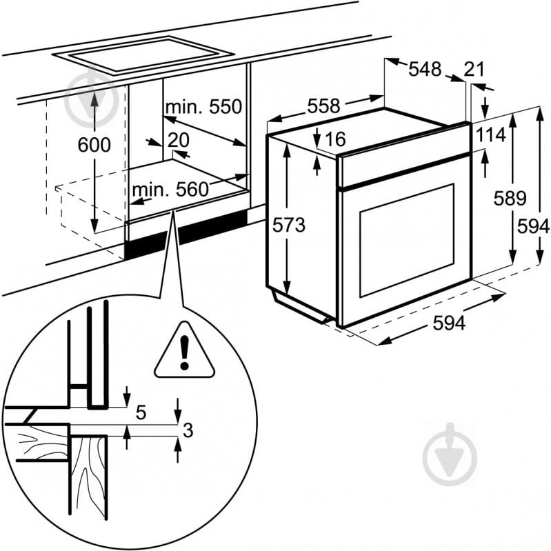 Духова шафа Zanussi ZOP 53792 XK - фото 3