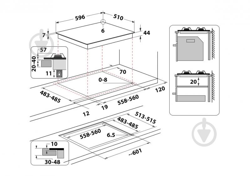 Варочная поверхность газовая Whirlpool HAGS 61F/BK - фото 11