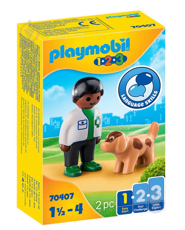 Конструктор Playmobil Ветеринар з собакой 70407 - фото 1