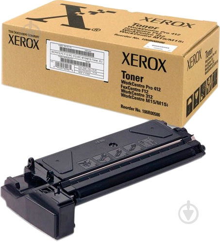 Тонер-картридж Xerox черный 106R00586 - фото 1 Тонер-картридж Xerox черный 106R00586 - фото 1
