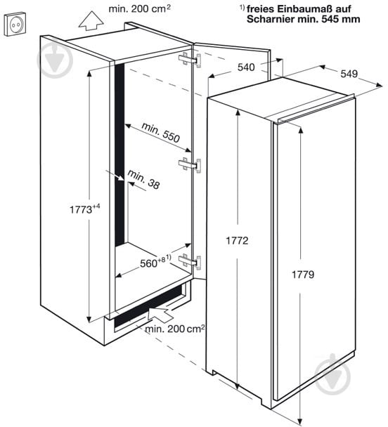 Встраиваемая морозильная камера Electrolux EUN92244AW - фото 2