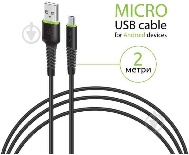 Кабель Intaleo CBFLEXM2 Micro USB 2 м черный (1283126521430) - фото 2 Кабель Intaleo CBFLEXM2 Micro USB 2 м черный (1283126521430) - фото 2