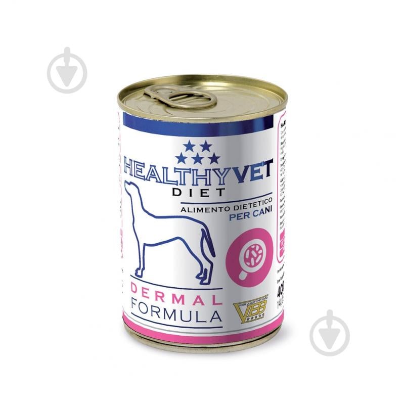 Корм влажный HEALTHYVET Dermal Formula паштет 400 г - фото 1