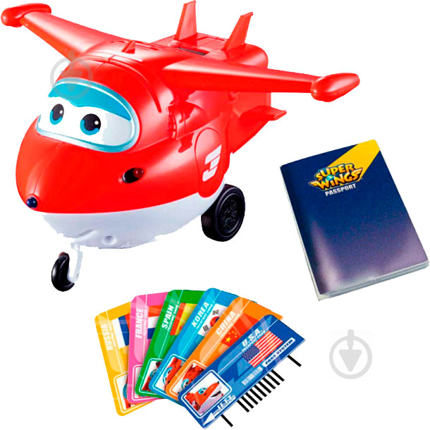 Игрушка интерактивная Auldey Super Wings Jett с карточками YW710410 - фото 1