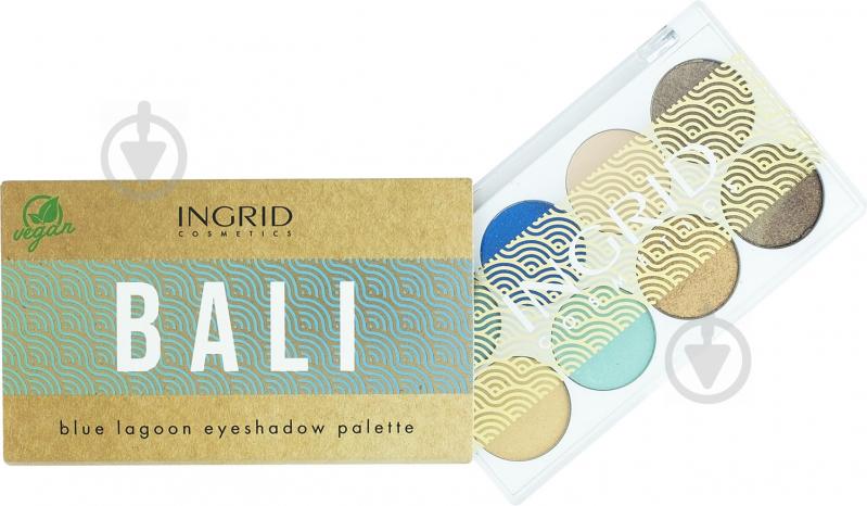 Палетка Ingrid Cosmetics Bali Blue Lagoon vegan 9,5 г - фото 1